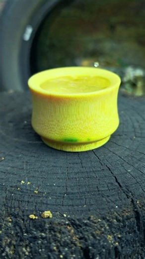 Making a Bamboo Bowl 🎉 Traditional Craft with Natural Bamboo 👍 #craft #outdoors #handmade