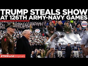 WATCH: Crowd Goes Crazy As President Trump walks onto the field for 126th annual Army-Navy game