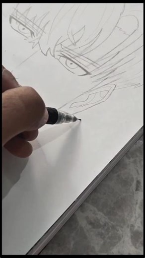 Anime Character Pencil Sketch ✏️ | Clean Line Art #animeart #animesketch #pencildrawing