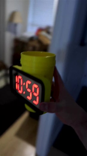 It’s an Alarm Clock. It’s a Cup. It’s the combination Alarm Clock Cup. #unnecessaryinventions