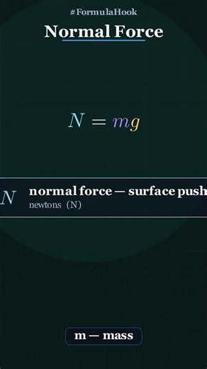The Hidden Force Pushing Back 📦 Normal Force N = mg #shorts #physics s