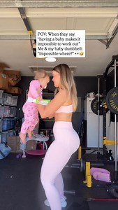 18K views · 1.3K reactions | You’re a mom, how do you find time to work out? Me: i don’t find it… I lift it 藍✨#momlifestyle | Nadia Gonzalez | Facebook