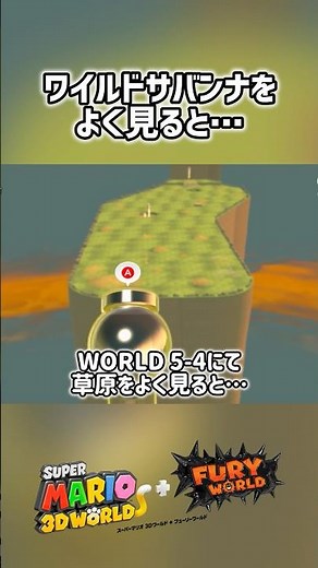 草原をよく見ると… #スーパーマリオ3dワールド #スーパーマリオ