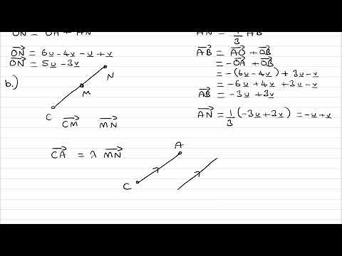Vectors Exam Questions - A Level Maths - Edexcel Pure Year 1 - Q7 (level 2)