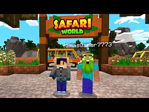 Minecraft Bedrock Safari World.. Can We Find All The Animals?!