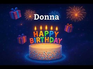 Happy Birthday Donna 🎂 | Personalized Birthday Song with Name | Custom Birthday Video