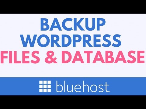 How to Backup WordPress Website Files and Database on Bluehost (Step-by-Step Guide)