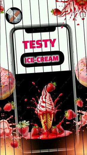 How to Make an Ice Cream Poster Using Your Phone 📱