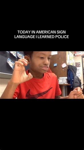 Veronica Ochoa on Instagram: "Today’s word of the day in American Sign Language (ASL) is police 👮‍♂️ #fy #deafkidsrock #Deaf #americansignlanguage #learningasl"
