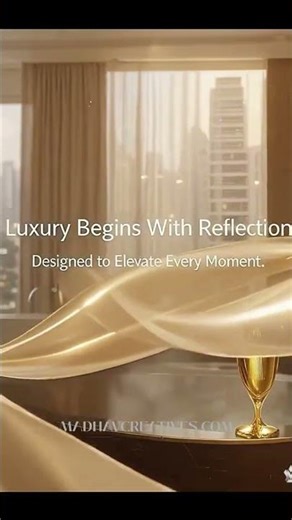 Luxury Round Mirror | Premium Aesthetic Home Decor | Modern Interior Highlight