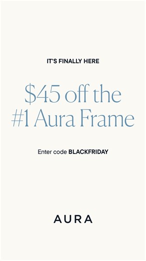 Shop now and get $45 off Wirecutter's #1 digital frame. Featuring a stunning HD display, built in speakers and unlimited photos and videos, an Aura frame is a gift they’re sure to love. | Aura Frames | Facebook