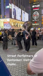 Dōtonbori is a District in Osaka, Japan. Known as one of Osaka’s principal tourist and nightlife areas. #dotonbori #dotonboricanal #streetperformer #StreetPerformance #japannightlife #japannight #osaka #osakatravel #osakajapan 道頓堀（どうとんぼり）は日本の大阪市にある地区です。大阪の主要な観光地やナイトライフの中心地の一つとして知られています。 | Japan Nightlife