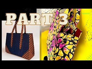 STEP BY STEP WELL DETAILED TUTORIAL ON HOW TO MAKE ANKARA MAXI TOTE BAG: DIY LEATHER BAG