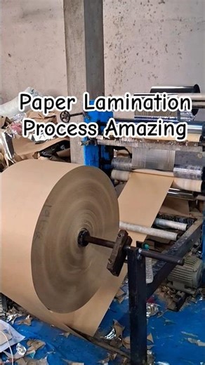 Paper Lamination Process.. #mha​ #machine​ #paper​ #technology​