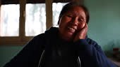 Video portrait of cheerful mature female farmer at home facing the...