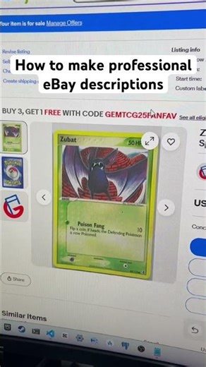 How to make professional eBay descriptions