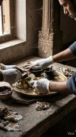 100-Year-Old Temple Brass Lamps Restoration #restoration #timelapse #satisfying