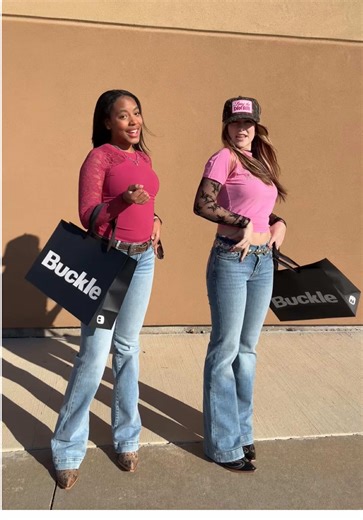 Stylish Valentine's Day Outfits with Pink and 7's Jeans