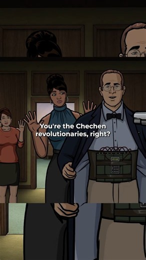 Gary defuse a tense standoff #archer #animation #cartoon