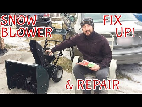 How to fix up and old snow blower MTD Yardworks with Tecumseh