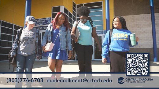 Career and Technical Education (CTE) Dual Enrollment gives high school students access to college majors and certificates that provide students with the knowledge and skills needed in the workforce. Today, more than ever, local industries want to hire entry-level employees who can hit the ground running. Through hands-on learning in CCTC’s programs and certificates, CTE Dual Enrollment students could be career-ready by high school graduation. For more information visit, https://www.cctech.edu/ad