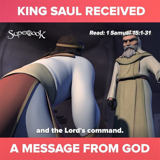 21K views · 1.9K reactions | King Saul disobeyed God!  What would happen to him? Find out in this Superbook episode!   Moms and dads, your partnership with Superbook helps kids learn important Bible lessons like obedience to God!  Tap here to learn more: https://go.cbn.com/superbook-fb-give . . . . . SUPERBOOK Bringing Bible Stories and Jesus' love to kids everywhere Series + App + Academy + Outreach | Superbook | Facebook