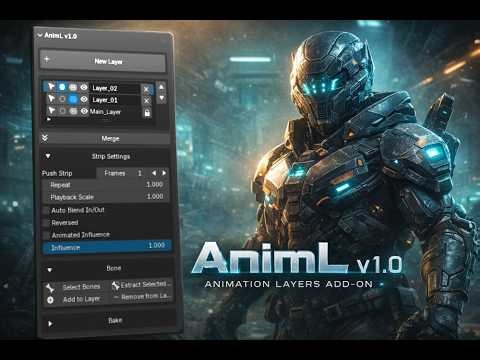 AnimL — Animation Layers (Blender Add-on