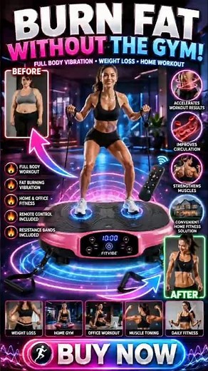 AXV Vibration Plate Exercise Machine | Full Body Workout Platform for Weight Loss