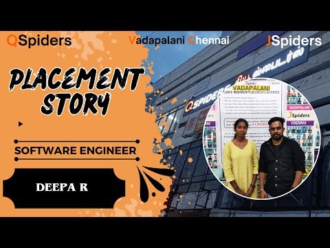 Success story of OUR STUDENTS as a software Engineer Qspiders vadapalani Chennai.