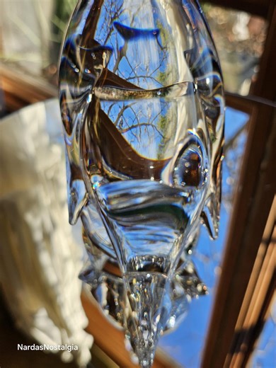 John Reikes Kristaluxus Lead Crystal Duck Vintage Art Glass, 1970s, 11 Inches Tall - Etsy