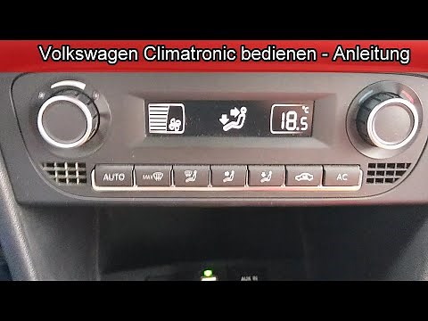VW Golf & Polo Bedienungsanleitung Klimaanlage & Heizung – Volkswagen Climatronic bedienen Anleitung