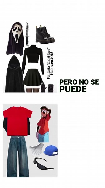 Disfraces de Halloween: Ghostface y Max Goofy