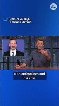 Late-night hosts rally behind Jimmy Kimmel after ABC suspension #Shorts