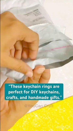 Unboxing Keychain Rings for DIY Crafts #craft
