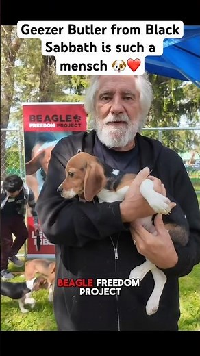 Black Sabbath’s Geezer Butler Supports Beagle Rescue 🐶💜