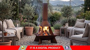 Pyramid Rocket Fire Pit, Digital Product, Files DXF, SVG for CNC, Plasma, Laser, Waterjet. Garden Fireplace, Firepit, Metal Art, Metal - Etsy