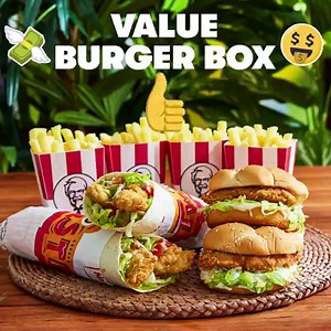 889K views · 6.7K reactions | Right now you can choose between THREE Burger Boxes from just $19.95  | KFC | Facebook