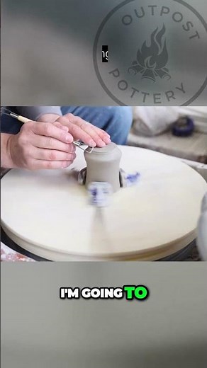 Trimming a small cup on the pottery wheel with the giffin grip - throwing basics pottery lessons