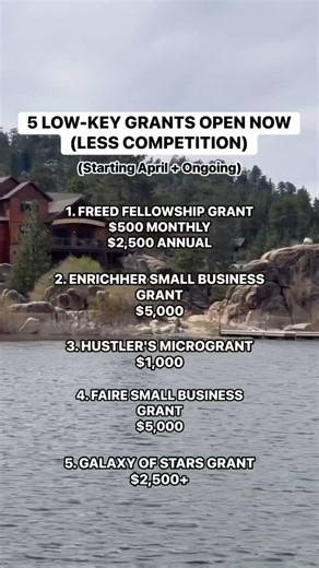 Most people don’t even know these grants exist… 0 competition
