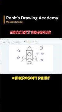 ROCKET DRAWING IN MS PAINT 🔥🔥 #drawing #howtodraw
