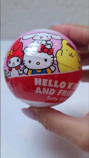 ASMR Hello Kitty Candy Surprise Ball #asmr #unboxing #shorts