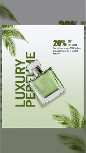 Luxury perfume poster design #graphicdesign #posterdesign #powerpoint #design #designing #tutorial