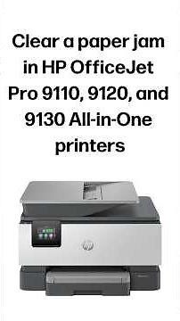 Clear a paper jam | HP OfficeJet Pro 9110, 9120, & 9130 All-in-One printers #shorts