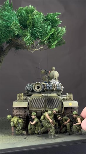 Diorama of the Hue Battle, Vietnam War 1968