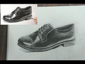 How to Draw Shoe | Easy Pencil Shoe Drawing & Shading | Charcoal Shoe Drawing