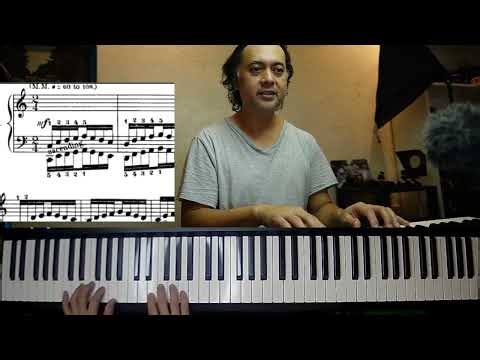 Piano exercise 1 hanon both hands step by step