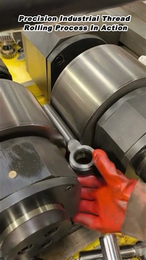 Precision Industrial Thread Rolling Process In Action