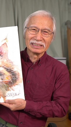 可愛すぎるふわふわ子猫のアートに挑戦！#チャレンジ #titkok教室 #水彩 #クレヨン