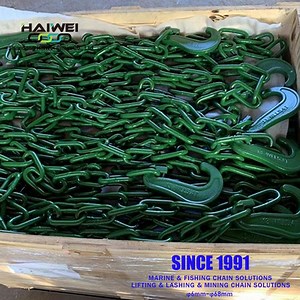 [Hot Item] High Tensile Long Link 9mm DIN 5685A/C Lashing Chain