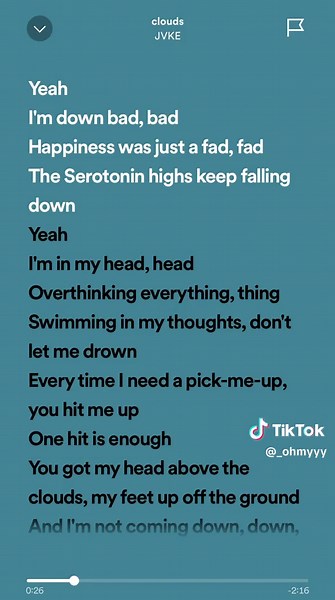 Clouds by jvke: Meaningful Lyrics Song on Spotify